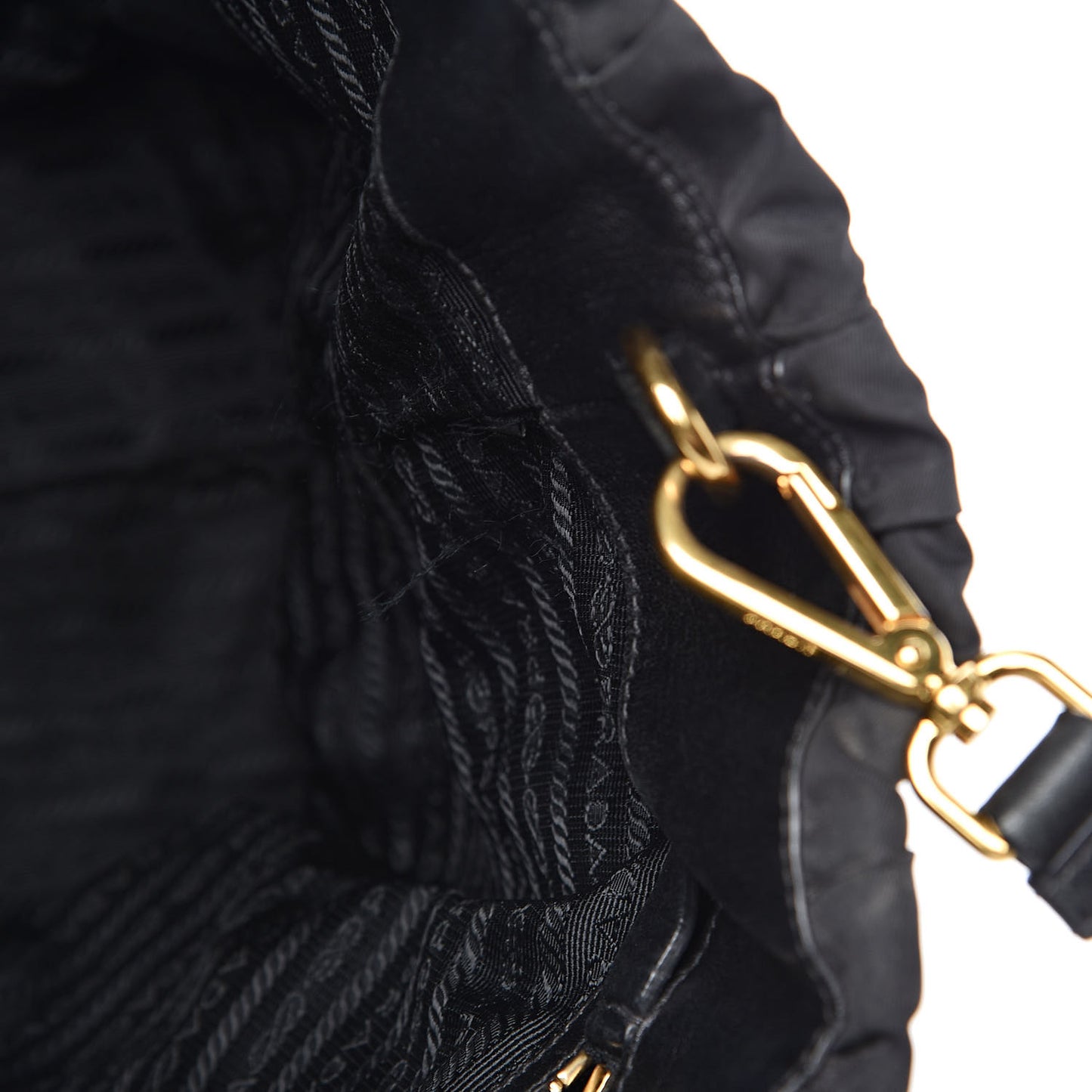 Tessuto Nylon Gaufre Tote Black