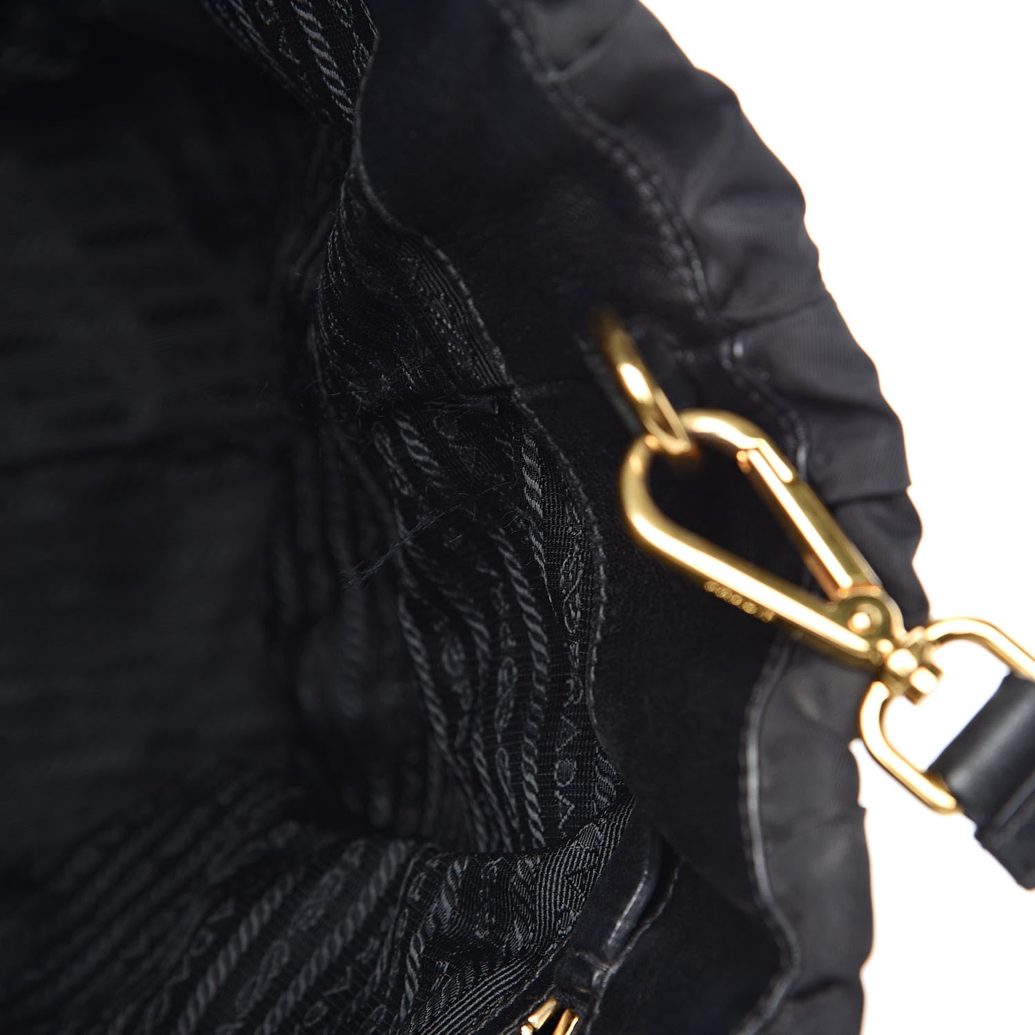 Prada Tessuto Nylon Gaufre Tote Black 6 of 11
