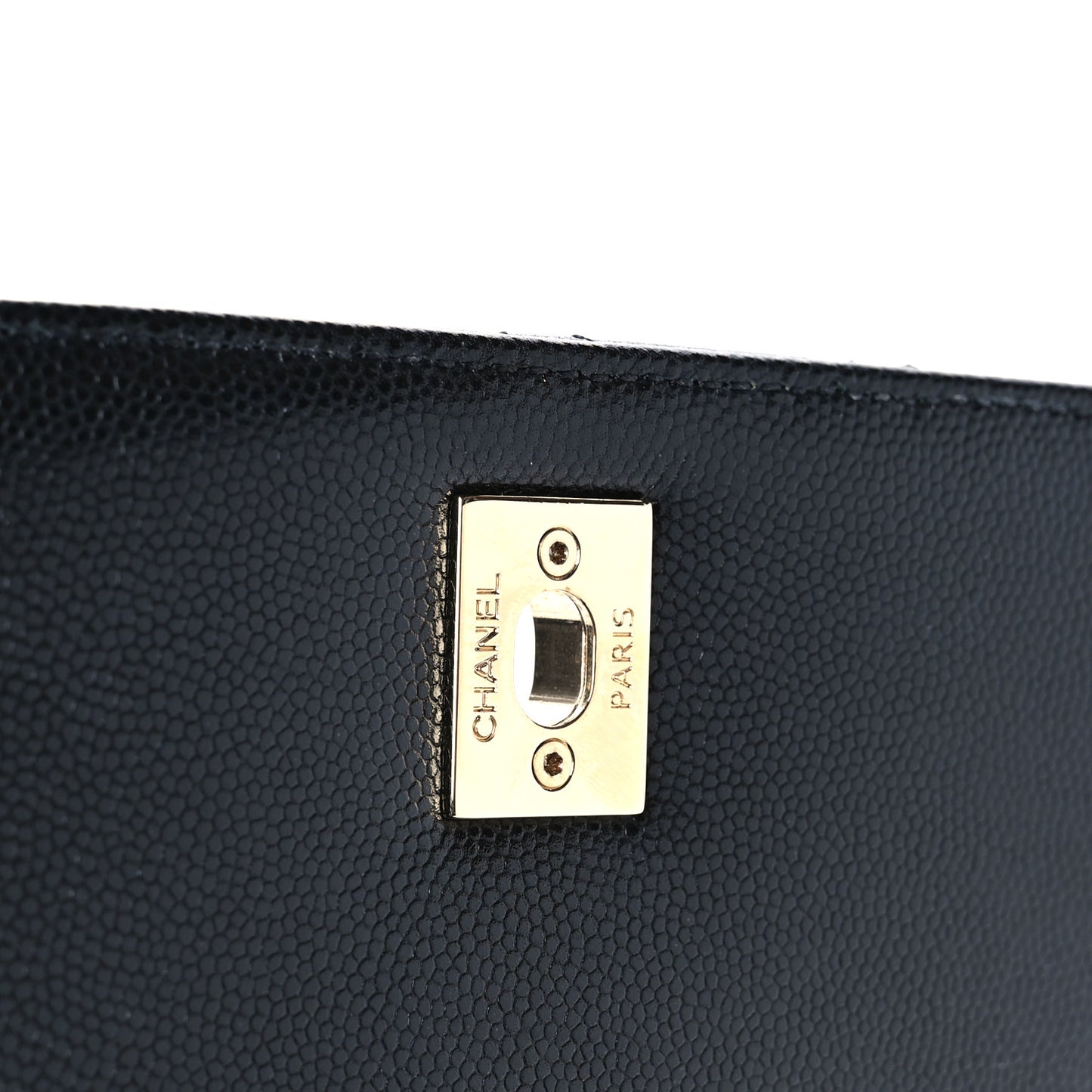 Caviar Quilted Small Coco Handle Flap Black