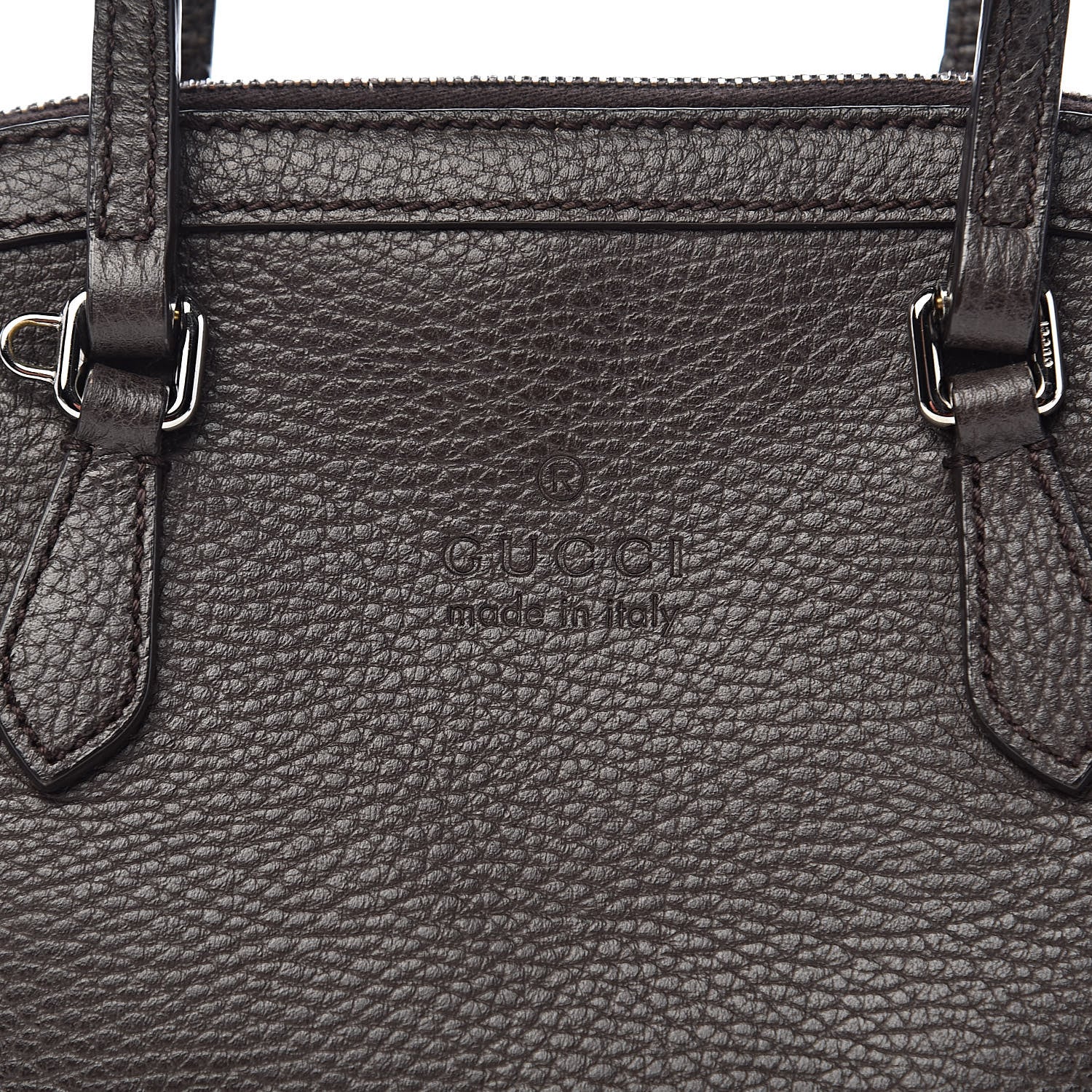 Gucci Dollar Calfskin Small GG Charm Dome Bag Brown 11 of 11
