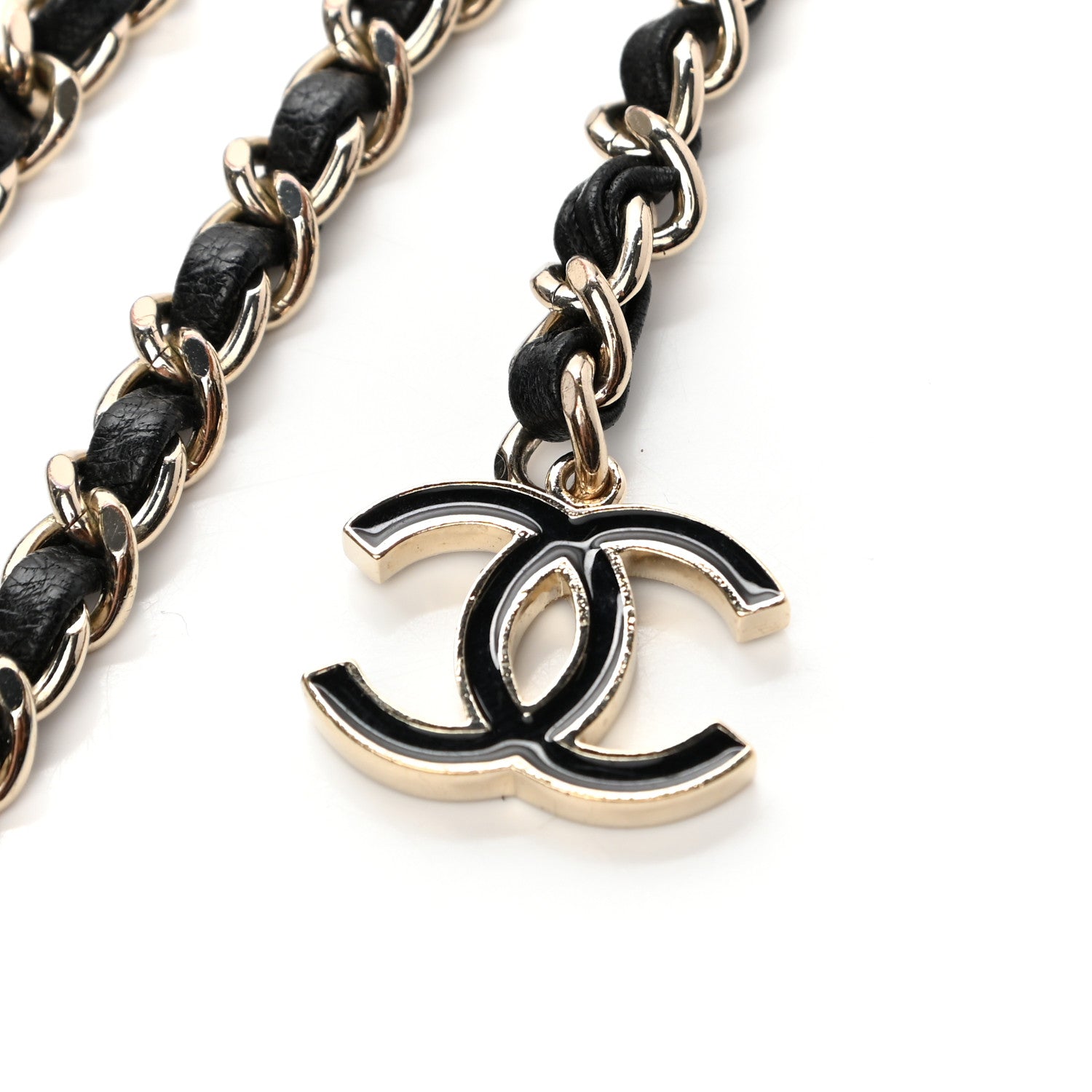 Chanel CC Chain Belt Gold Black 4 of 4