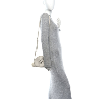 Loewe Calfskin Shearling Mini Bunny Crossbody Bag White 2 of 10