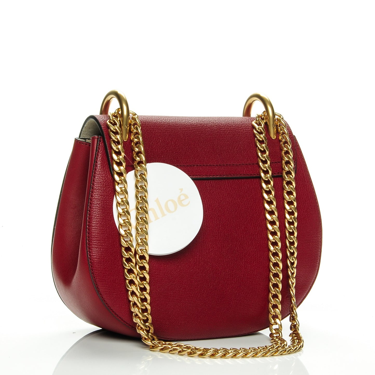 Grained Lambskin Drew Shoulder Bag Intense Red