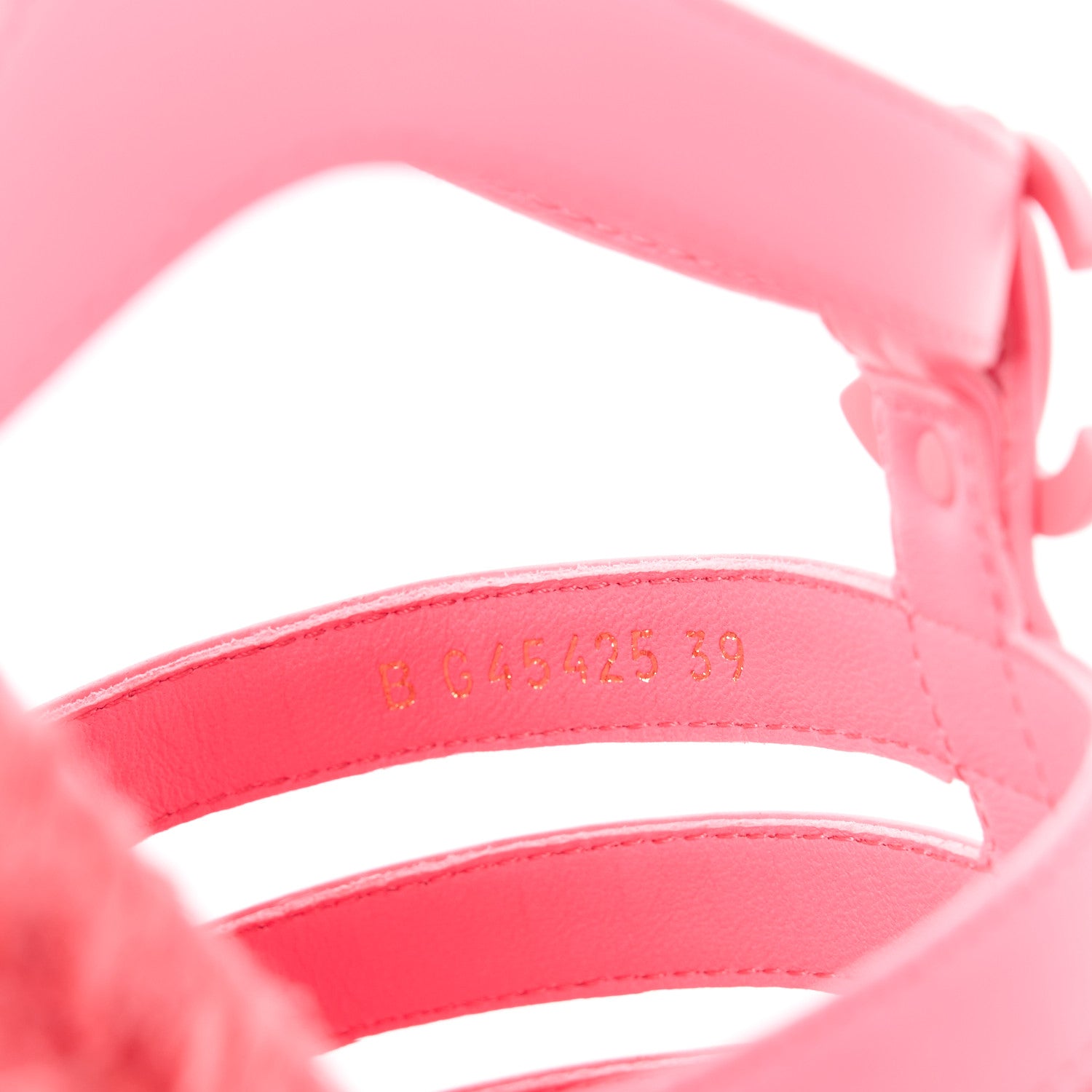 Chanel Lambskin Espadrille Sandals 39 Coral 8 of 9