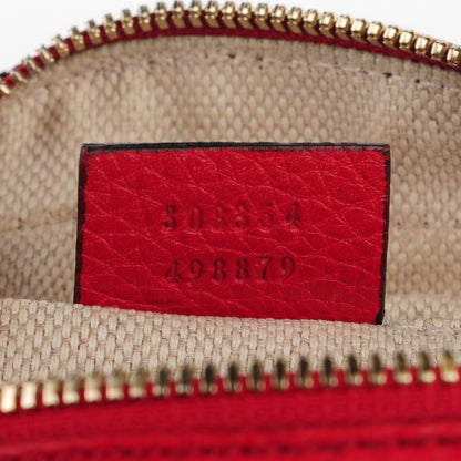 Gucci Pebbled Calfskin Small Soho Disco Bag Tabasco Red 7 of 7