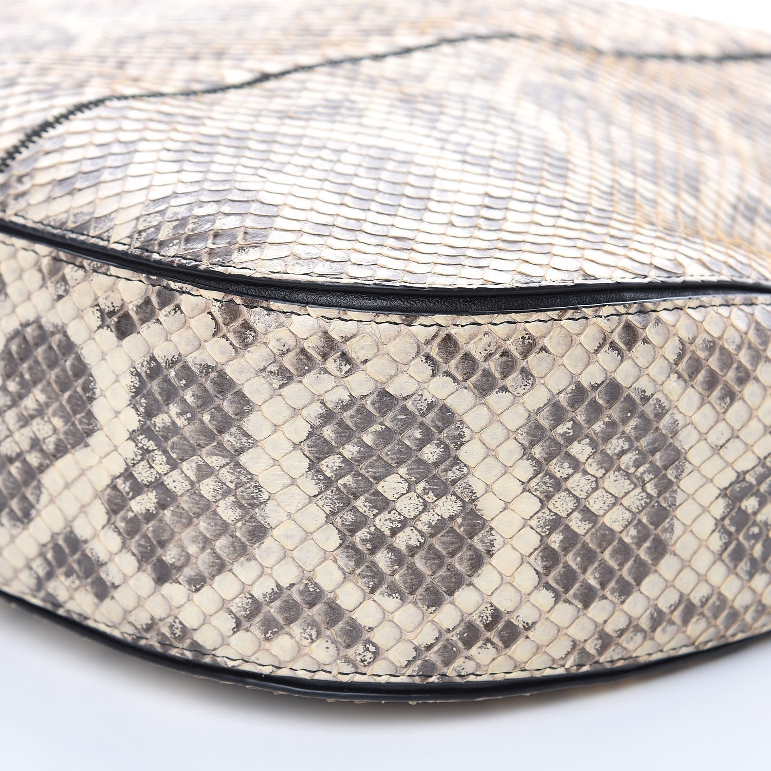 Bottega Veneta Anaconda Medium Loop Hobo White Black 8 of 12