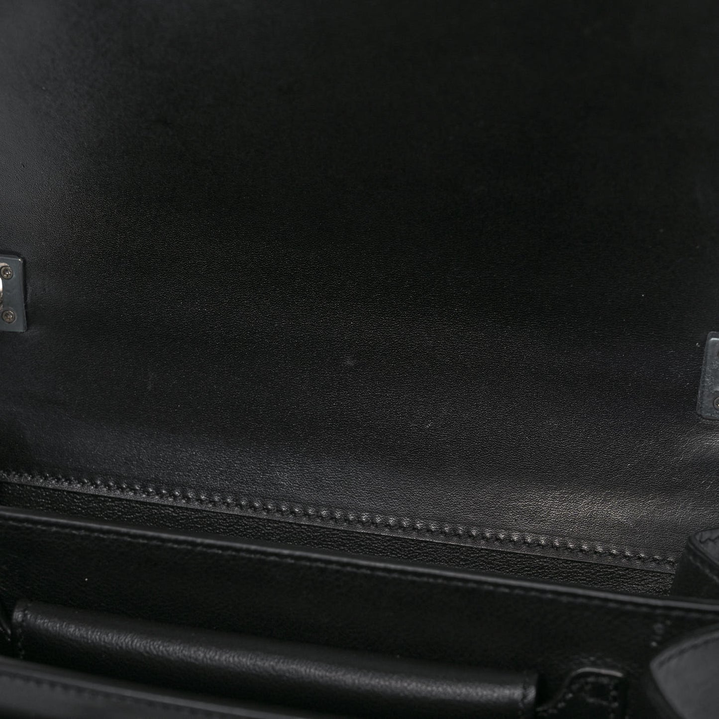 Calfskin Metropolis Chain Shoulder Bag Black