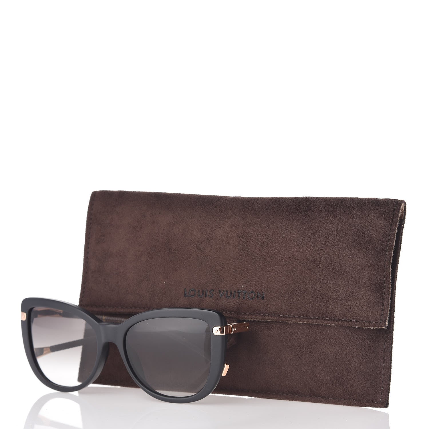 Louis Vuitton Monogram Acetate Charlotte Sunglasses Z0781E Black