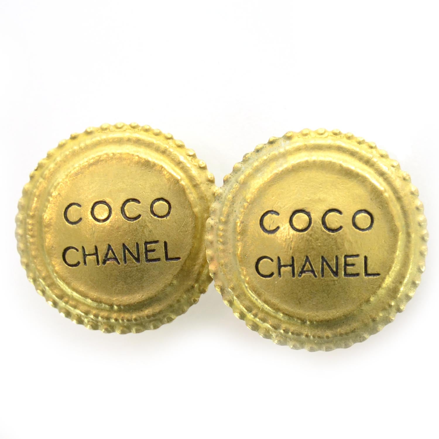Chanel Coco Clip On Earrings Gold 1 of 5