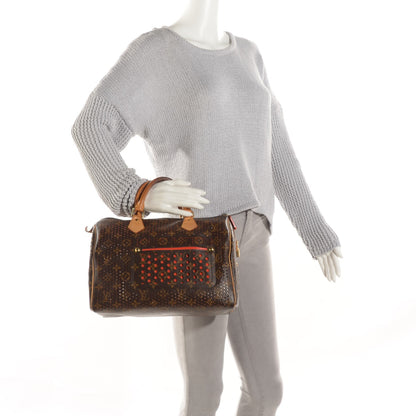Louis Vuitton Monogram Perforated Speedy 30 Orange 2 of 9