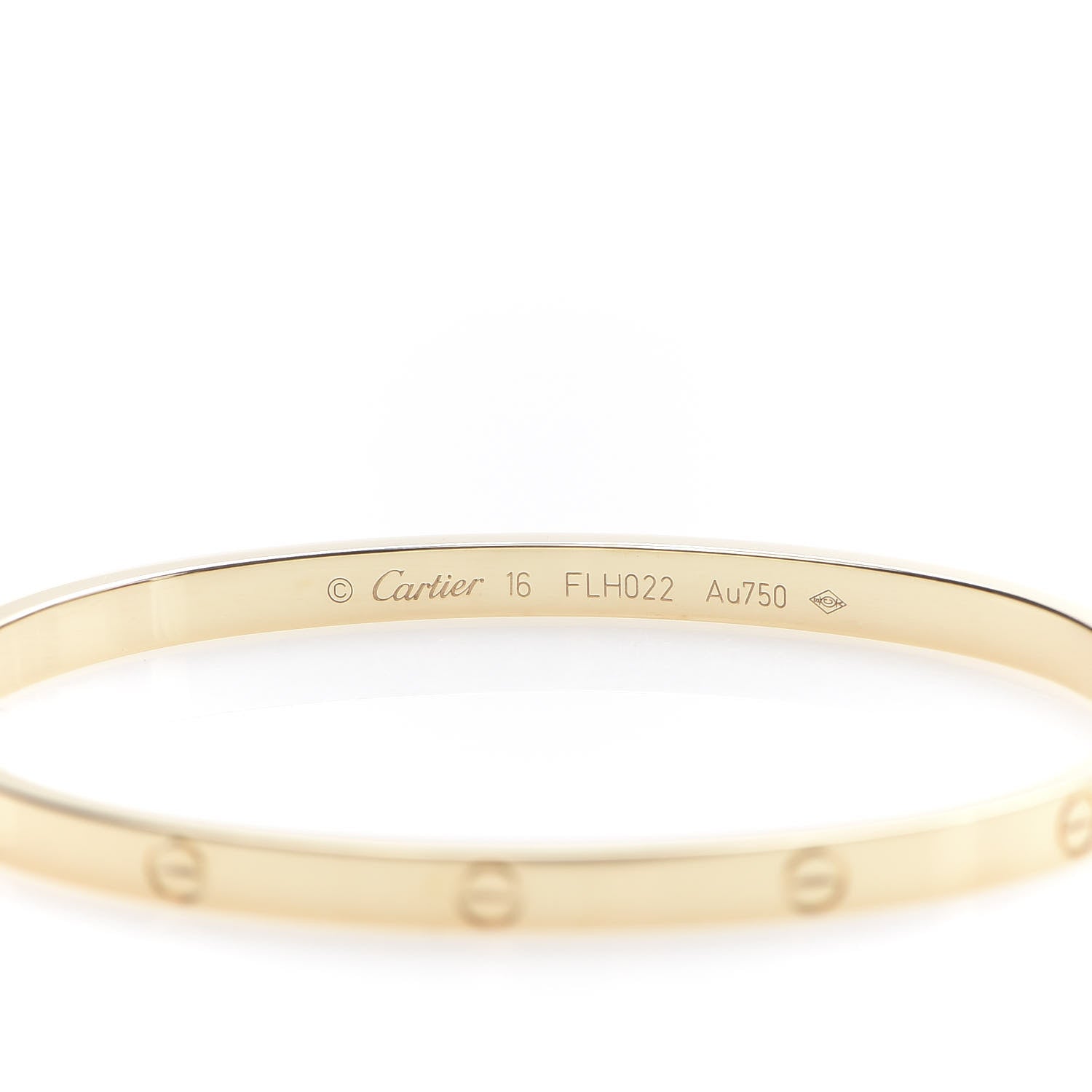 Cartier 18K Yellow Gold Small LOVE Bracelet 16 5 of 7