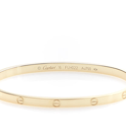 Cartier 18K Yellow Gold Small LOVE Bracelet 16 5 of 7