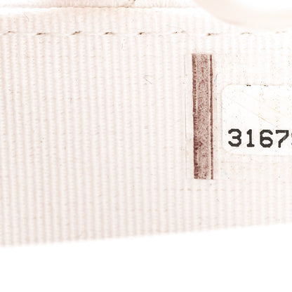 Chanel Calfskin Quilted Maxi Pearls Card Holder Flap With Chain White 8 of 11