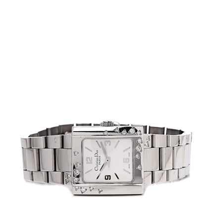 Christian Dior Stainless Steel Diamond 24mm Riva Quartz Watch 3 of 6