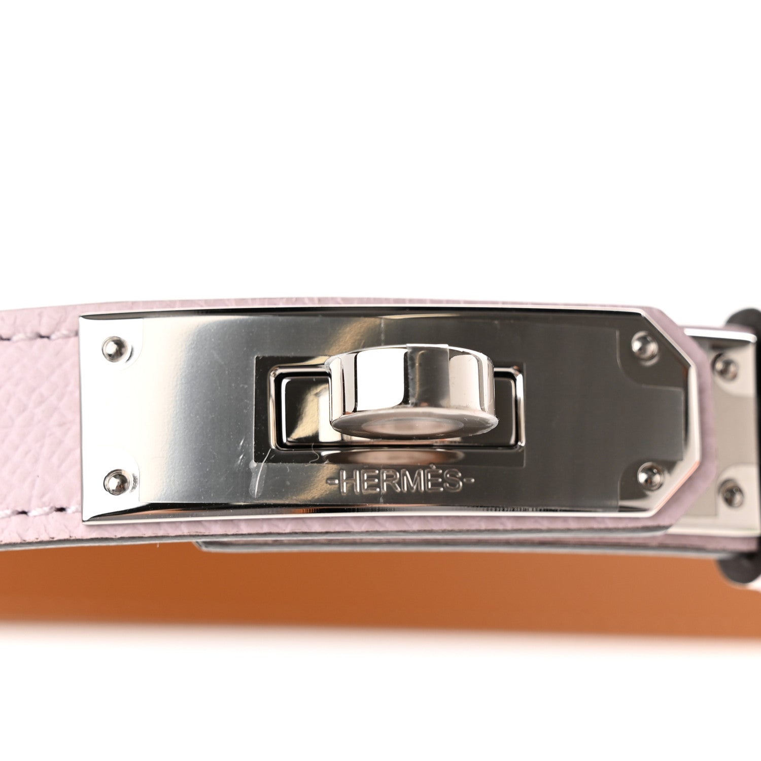 Hermes Epsom Kelly Belt Mauve Pale 3 of 5