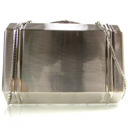 Judith Leiber Metal Clutch Bag Silver 1 of 7
