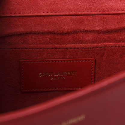 Saint Laurent Calfskin Classic Y Ligne Clutch Red 6 of 6