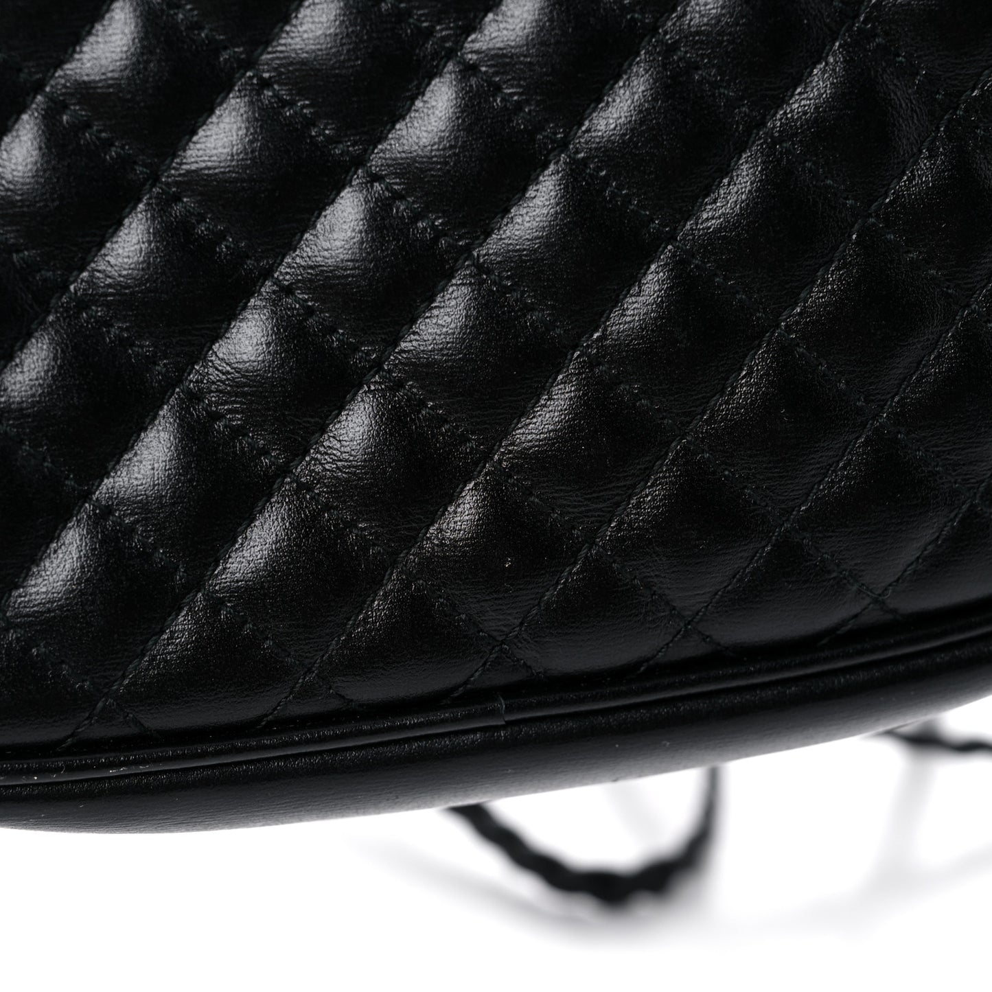 Calfskin Trapuntata Web Mini GG Shoulder Bag Black