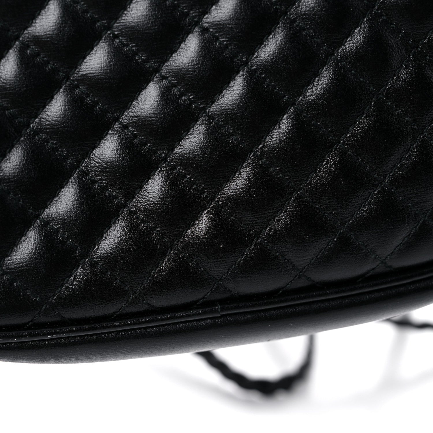 Gucci Calfskin Trapuntata Web Mini GG Shoulder Bag Black 14 of 16
