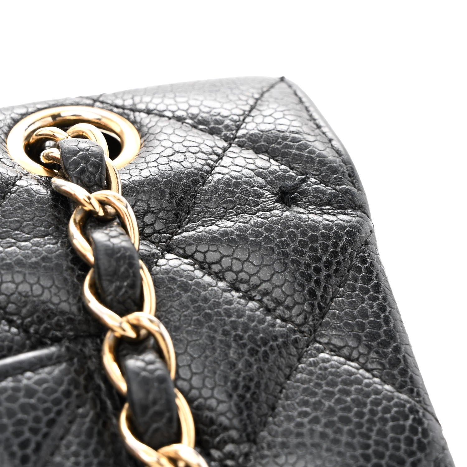 Chanel Caviar Quilted Medium Double Flap Black 11 of 16