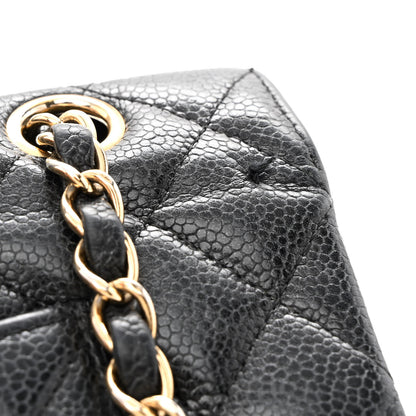 Chanel Caviar Quilted Medium Double Flap Black 11 of 16
