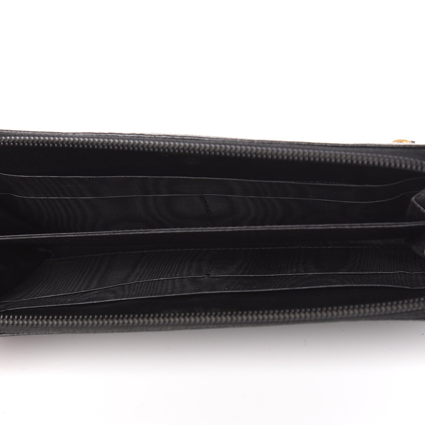Caviar Timeless CC Zip Around Wallet Black