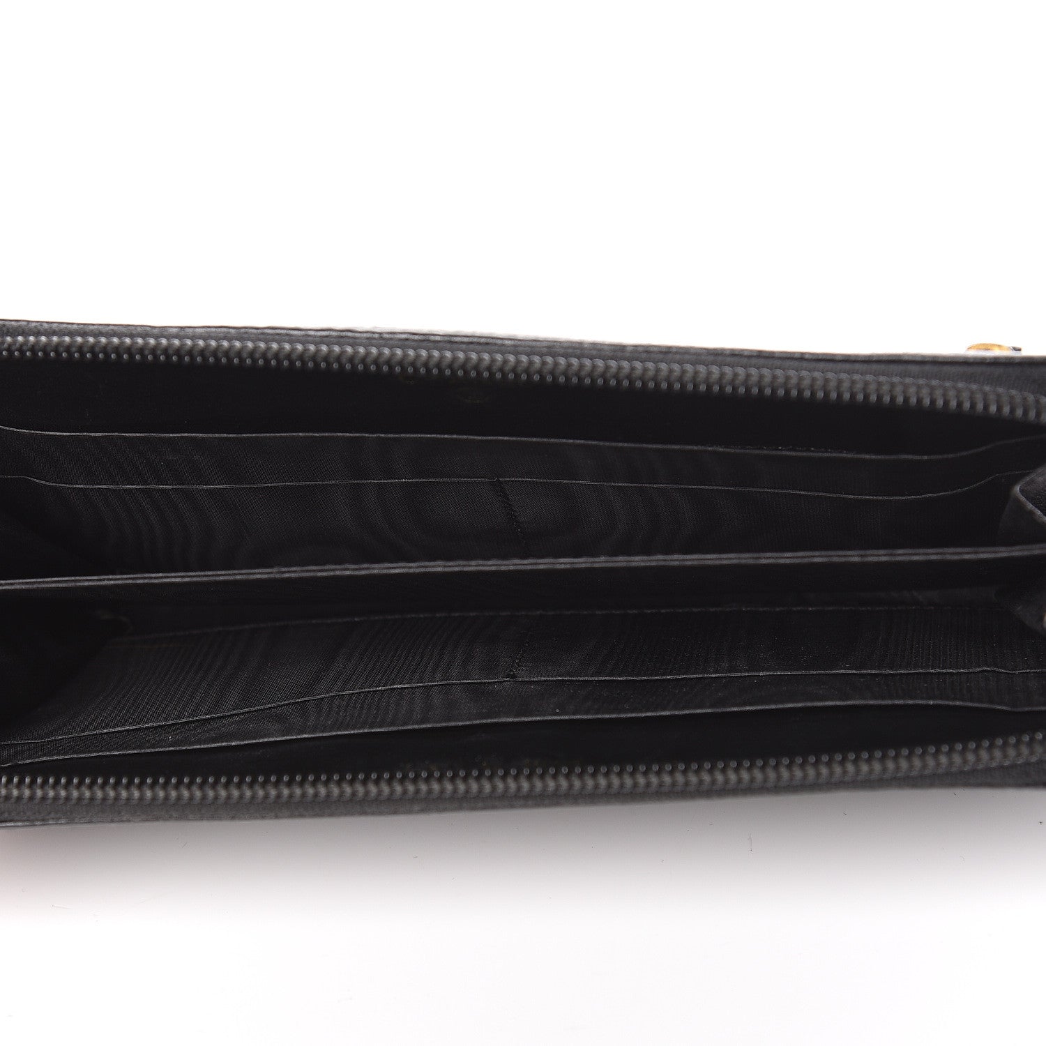 Chanel Caviar Timeless CC Zip Around Wallet Black 5 of 11