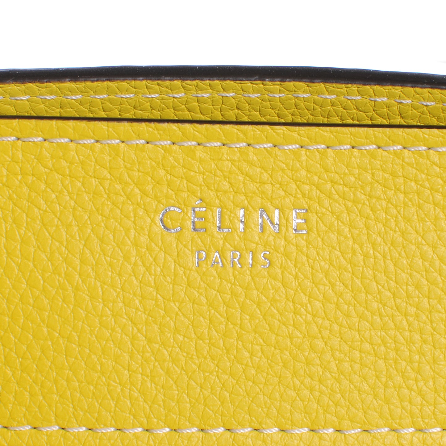 Drummed Calfskin Mini Luggage Citron