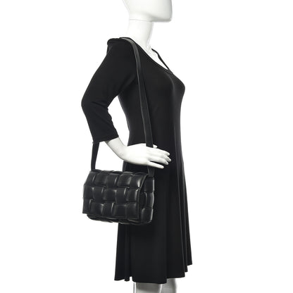 Bottega Veneta Nappa Maxi Intreccio Padded Cassette Crossbody Bag Black 2 of 9