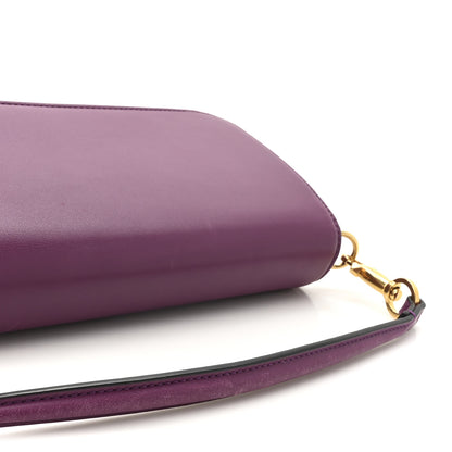 Valentino Garavani Calfskin Vlogo Loco Shoulder Bag Prune 20 of 20