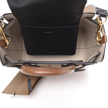 Burberry Calfskin Vintage Check Triple Stud Mini Belt Bag Archive Beige 5 of 10