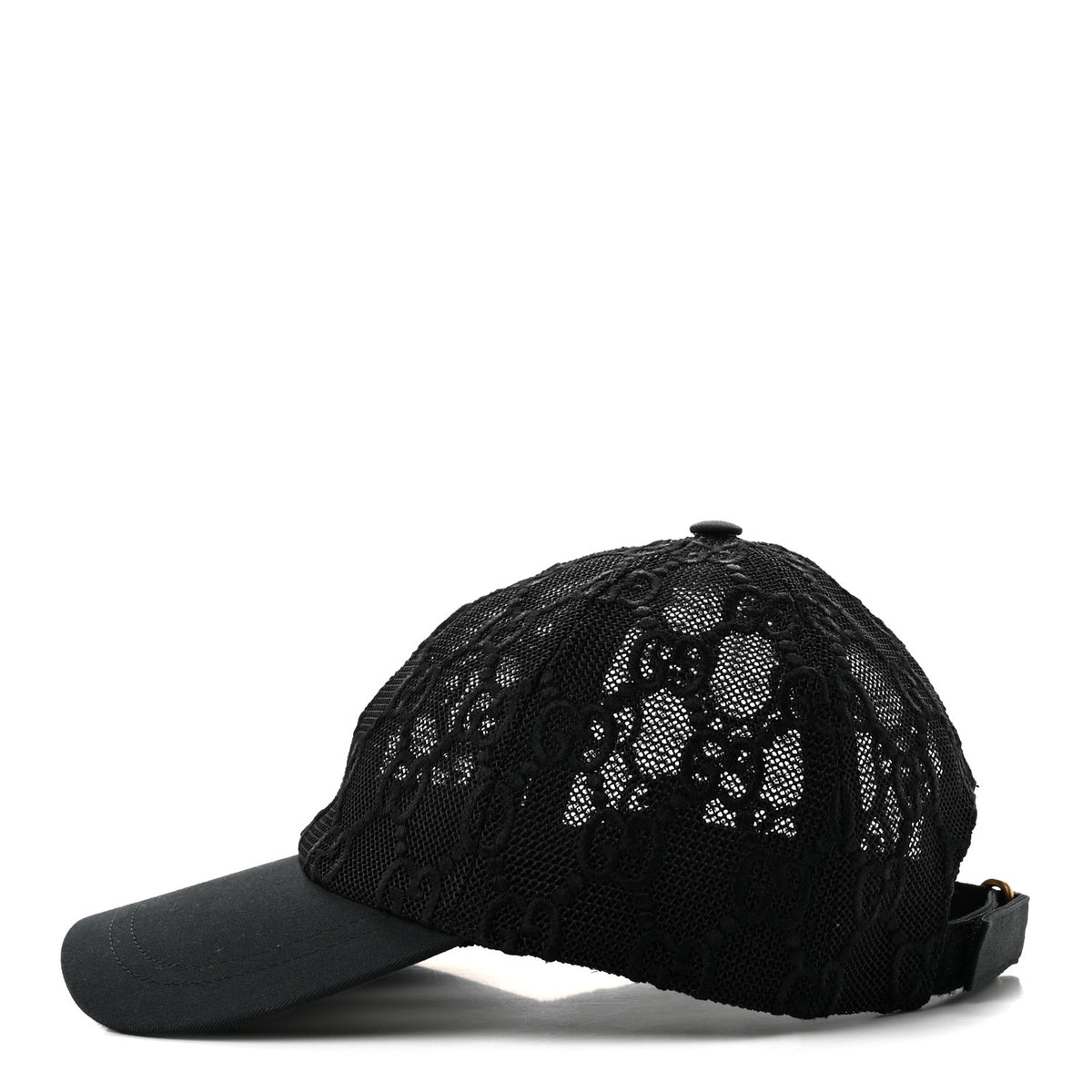 Mesh GG Monogram Shivali Baseball Hat S Black