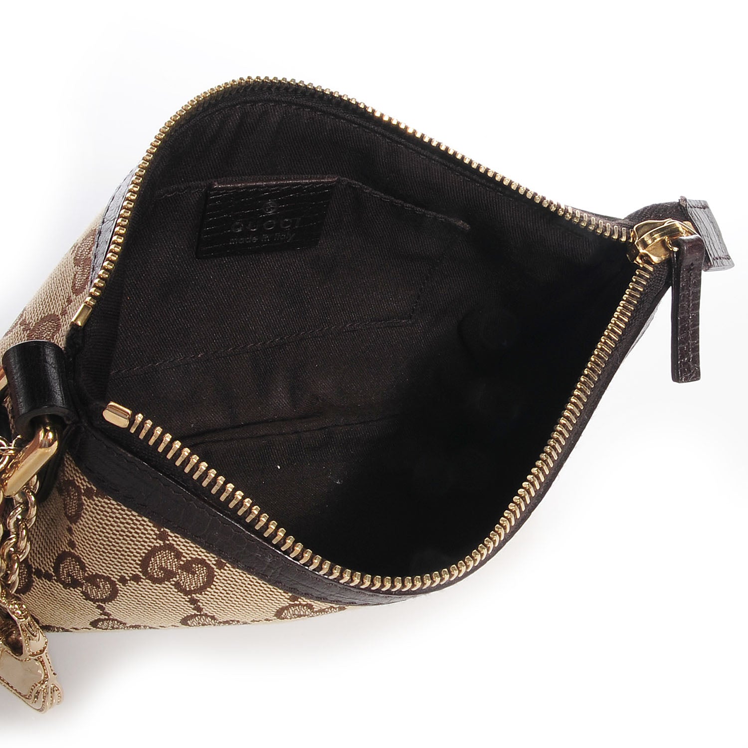 Gucci Monogram Jolicoeur Wristlet Brown 5 of 8