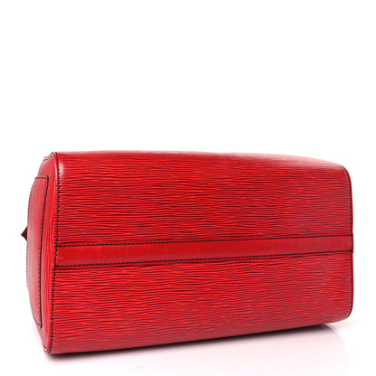 Louis Vuitton Epi Speedy 30 Castillan Red 4 of 8