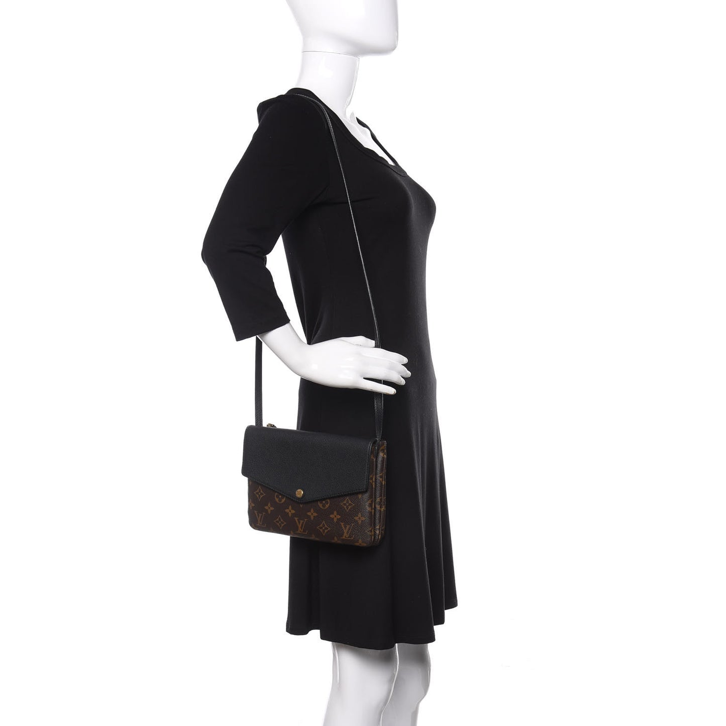 Monogram Twice Pochette Black