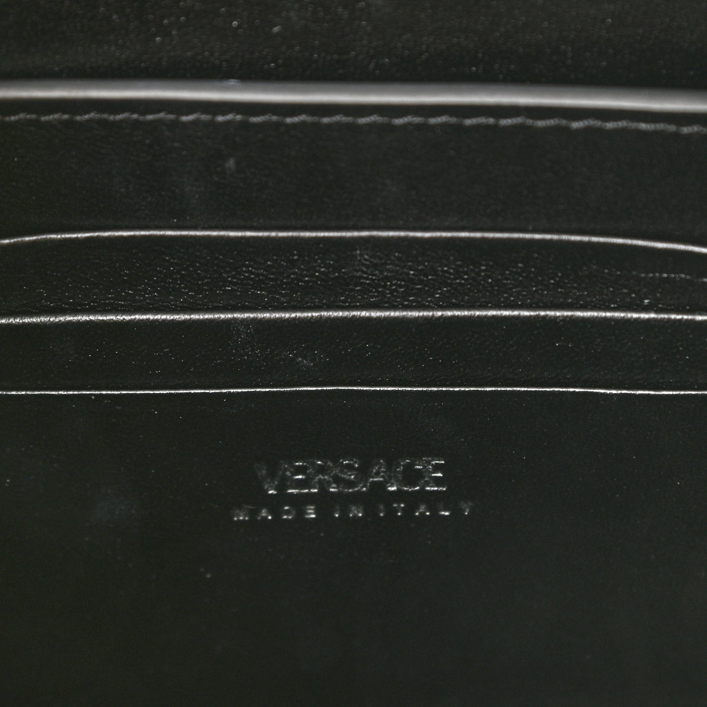 Calfskin Small Greca Goddess Shoulder Bag Black