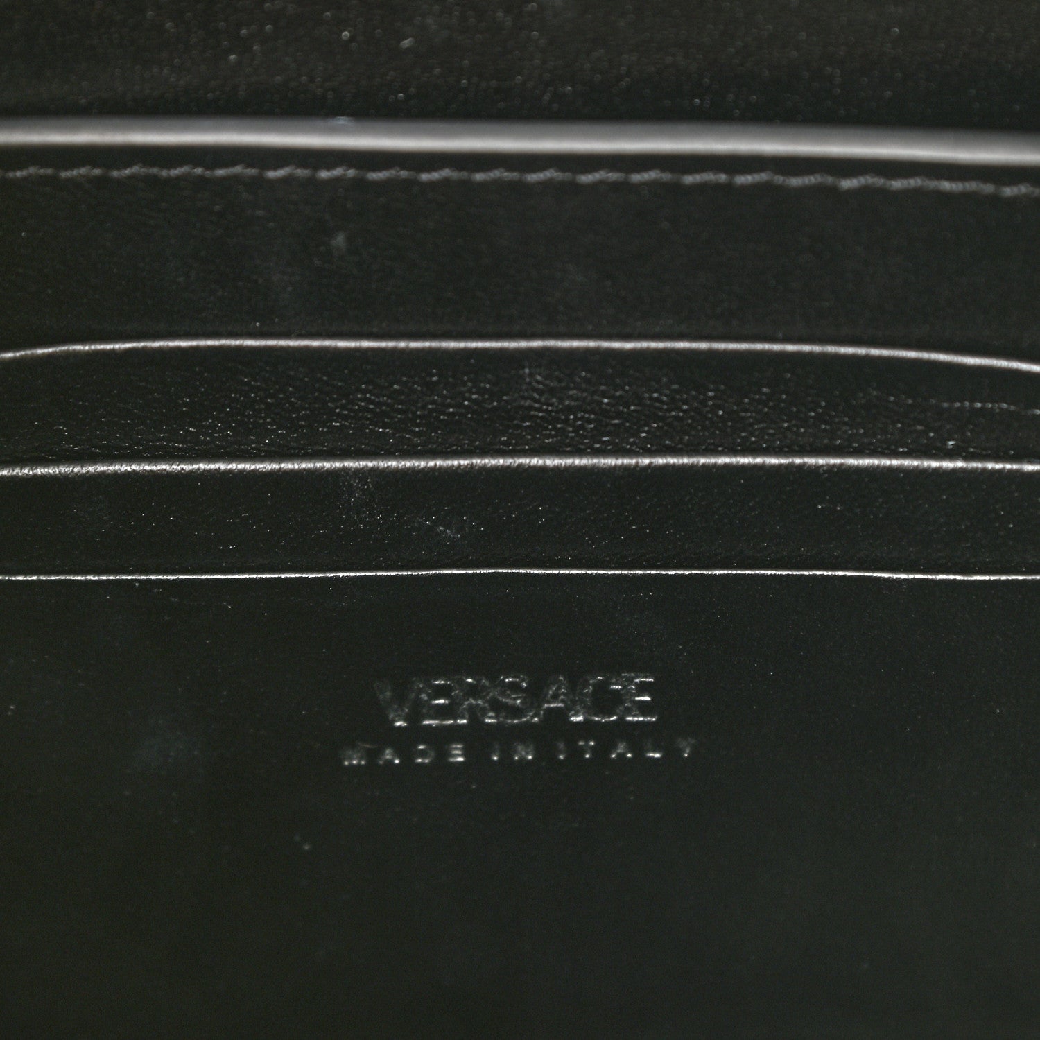 Versace Calfskin Small Greca Goddess Shoulder Bag Black 7 of 12