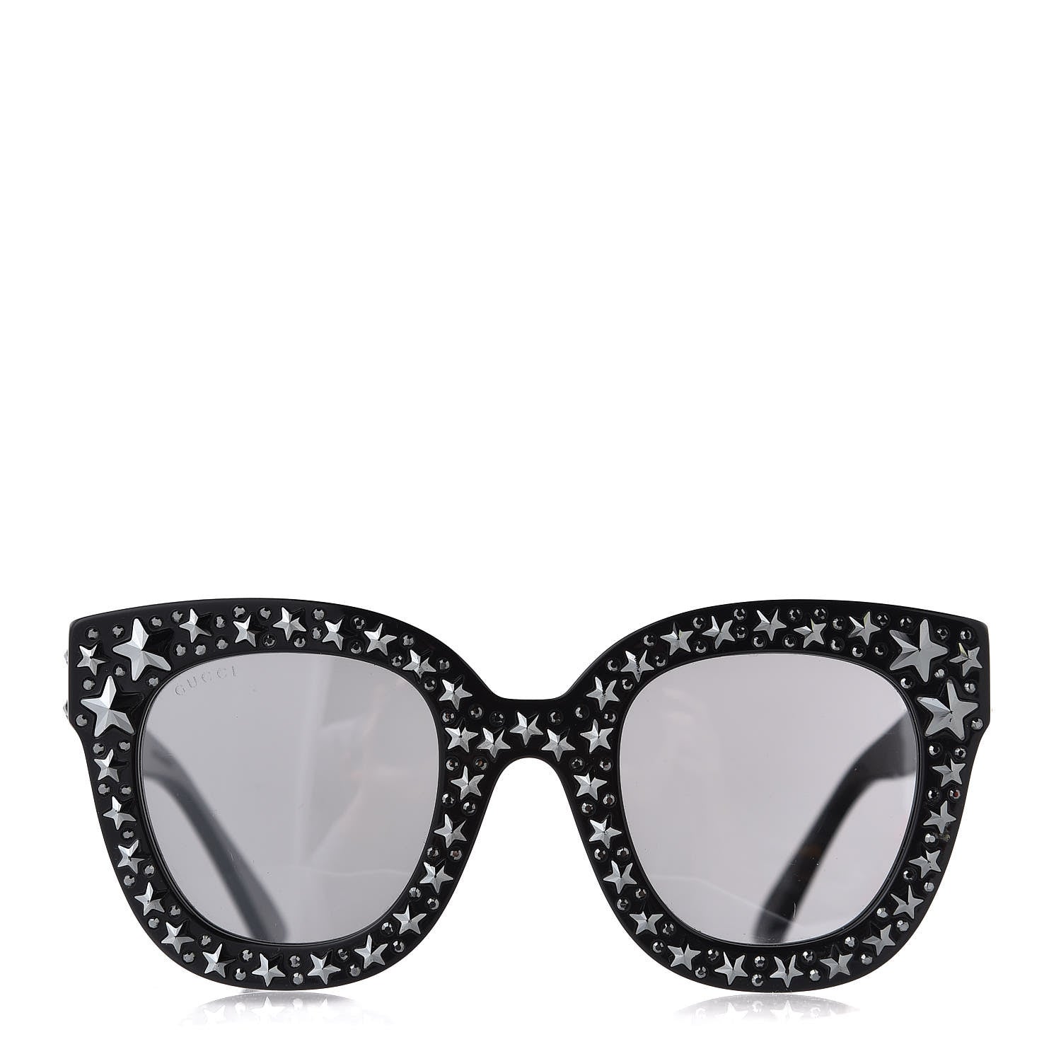 Gucci Acetate Stars Cat Eye Sunglasses GG0116S Black 3 of 8