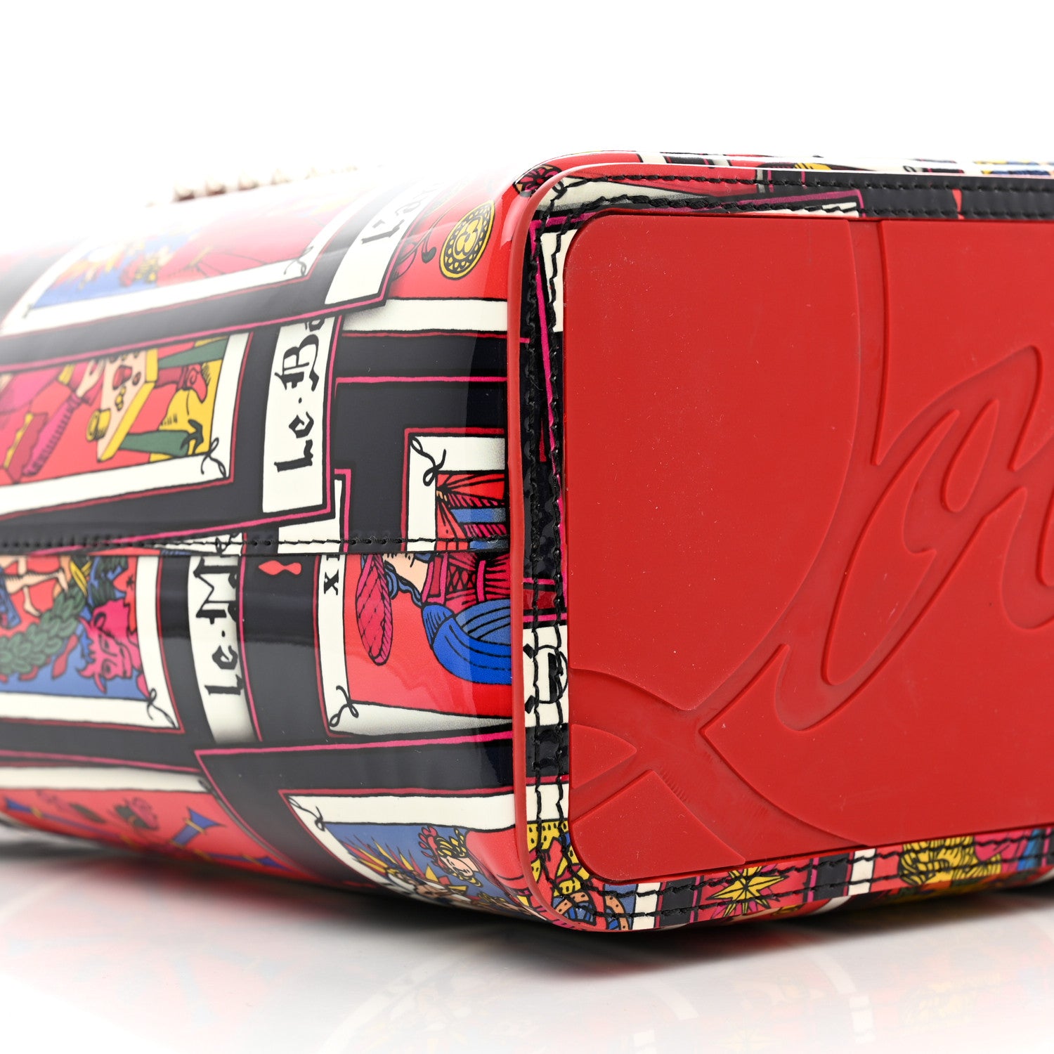 Christian Louboutin Patent Calfskin Small Tarot Cabata Tote Multicolor 8 of 9
