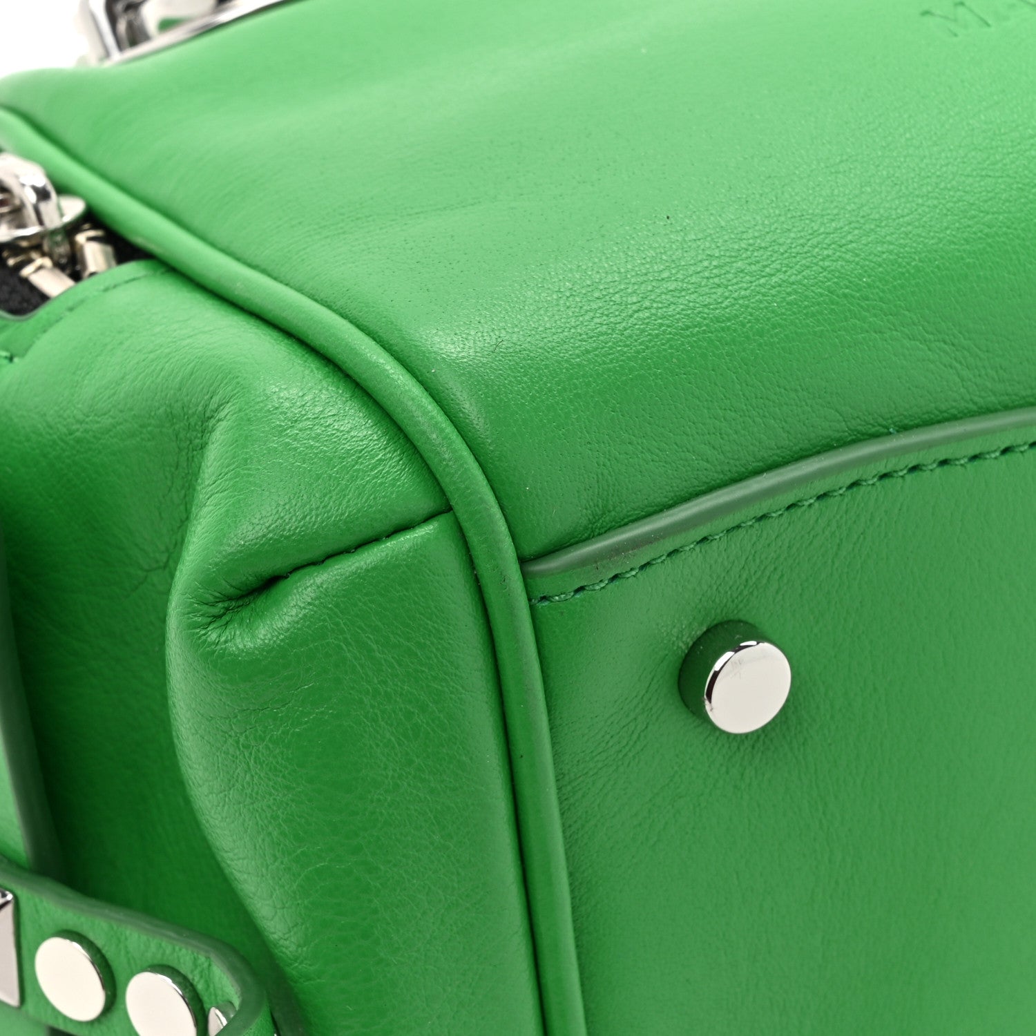 Marc Jacobs Mini Studded Pushlock Satchel Fern Green 1632159