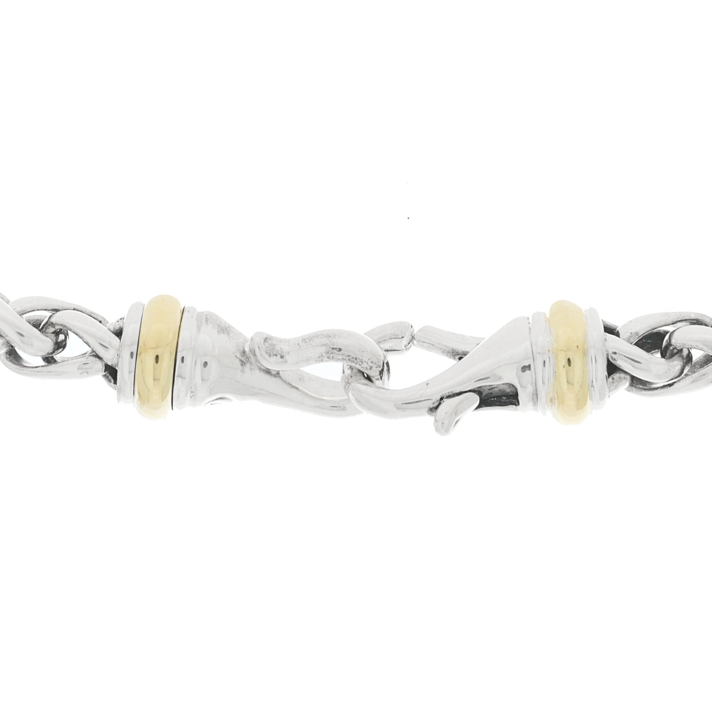 Sterling Silver 14K Yellow Gold 6mm Wheat Chain Necklace