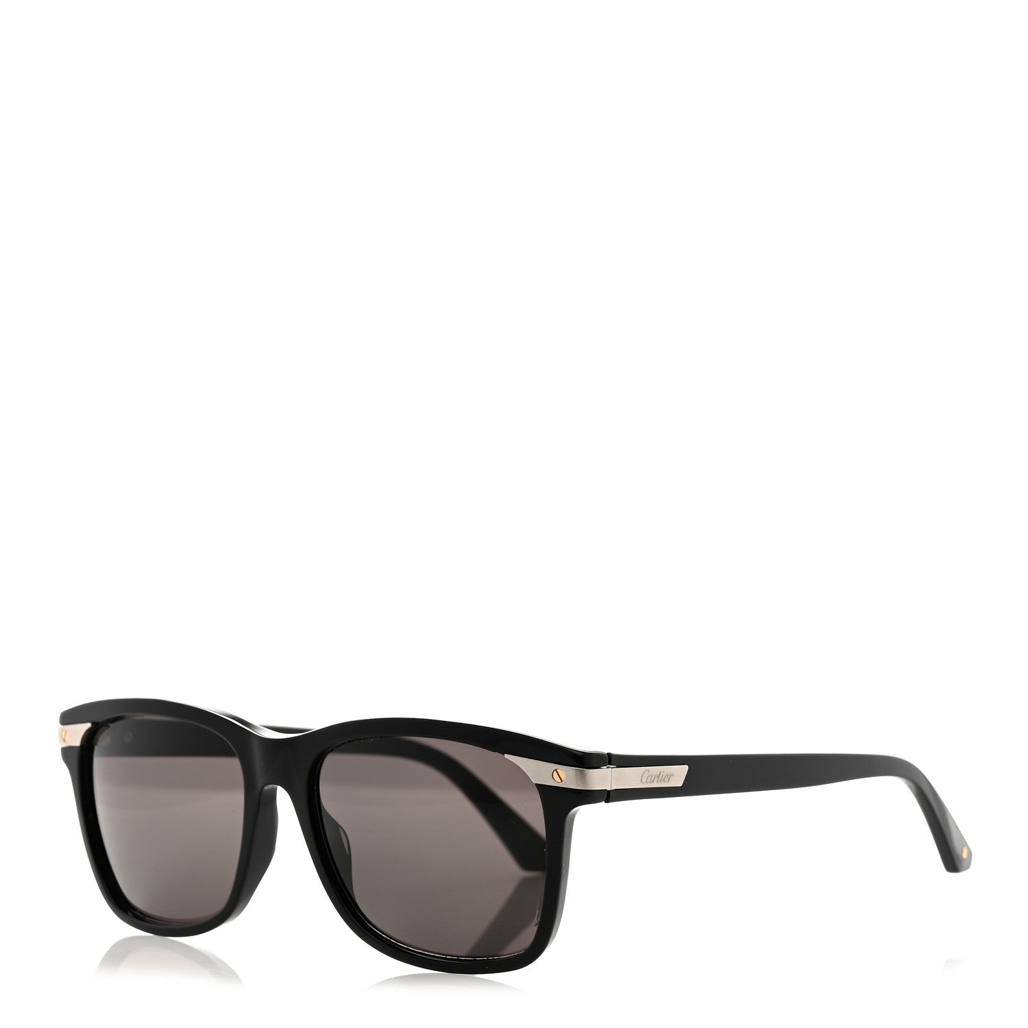 Cartier Santos De Cartier Square Sunglasses CT0190S Black 1 of 8