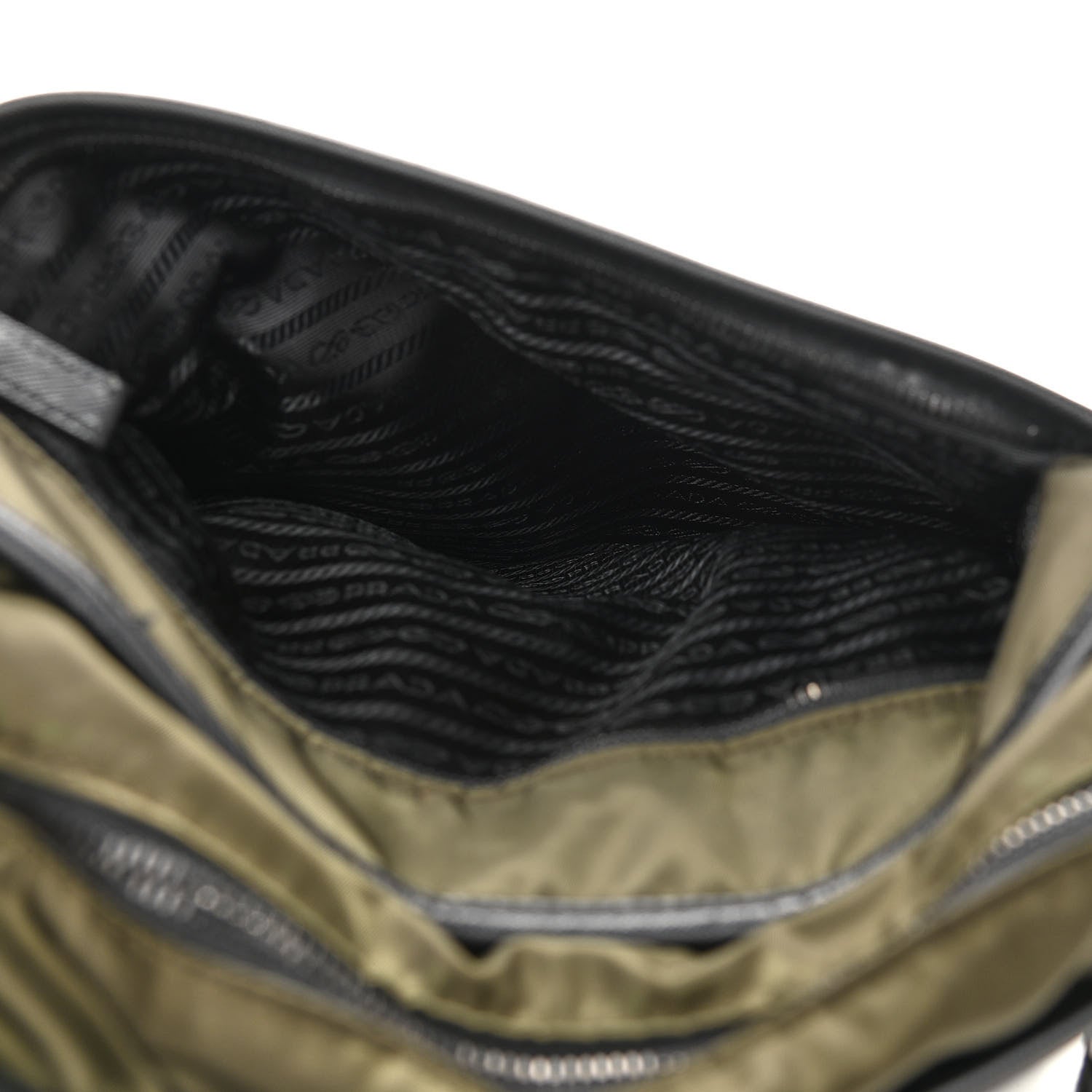 Prada Tessuto Nylon Messenger Bag Militare 8 of 14