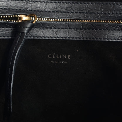 Celine Crocodile Embossed Small Phantom Luggage Black 6 of 8