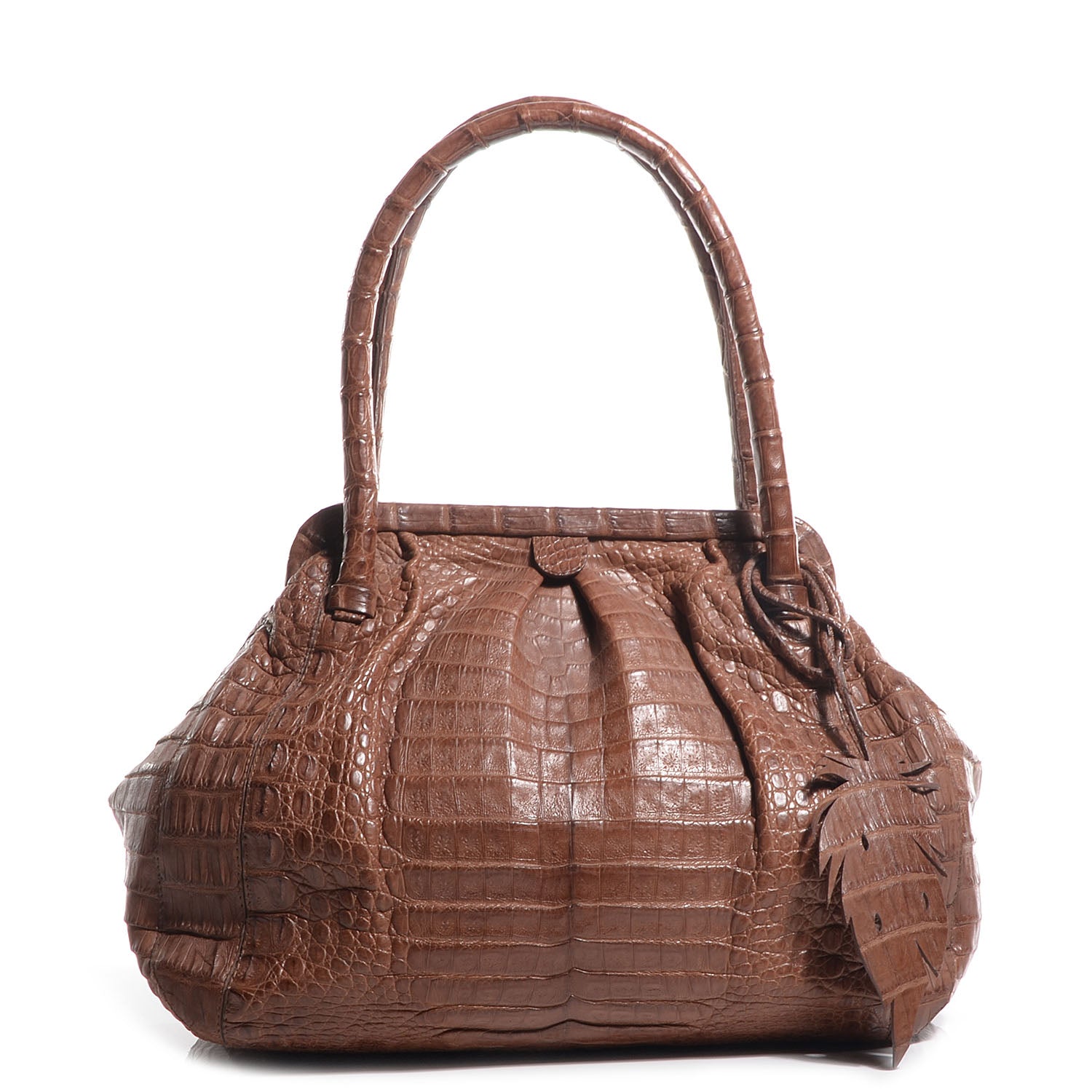 Nancy Gonzalez Crocodile Leaf Frame Bag 1 of 7