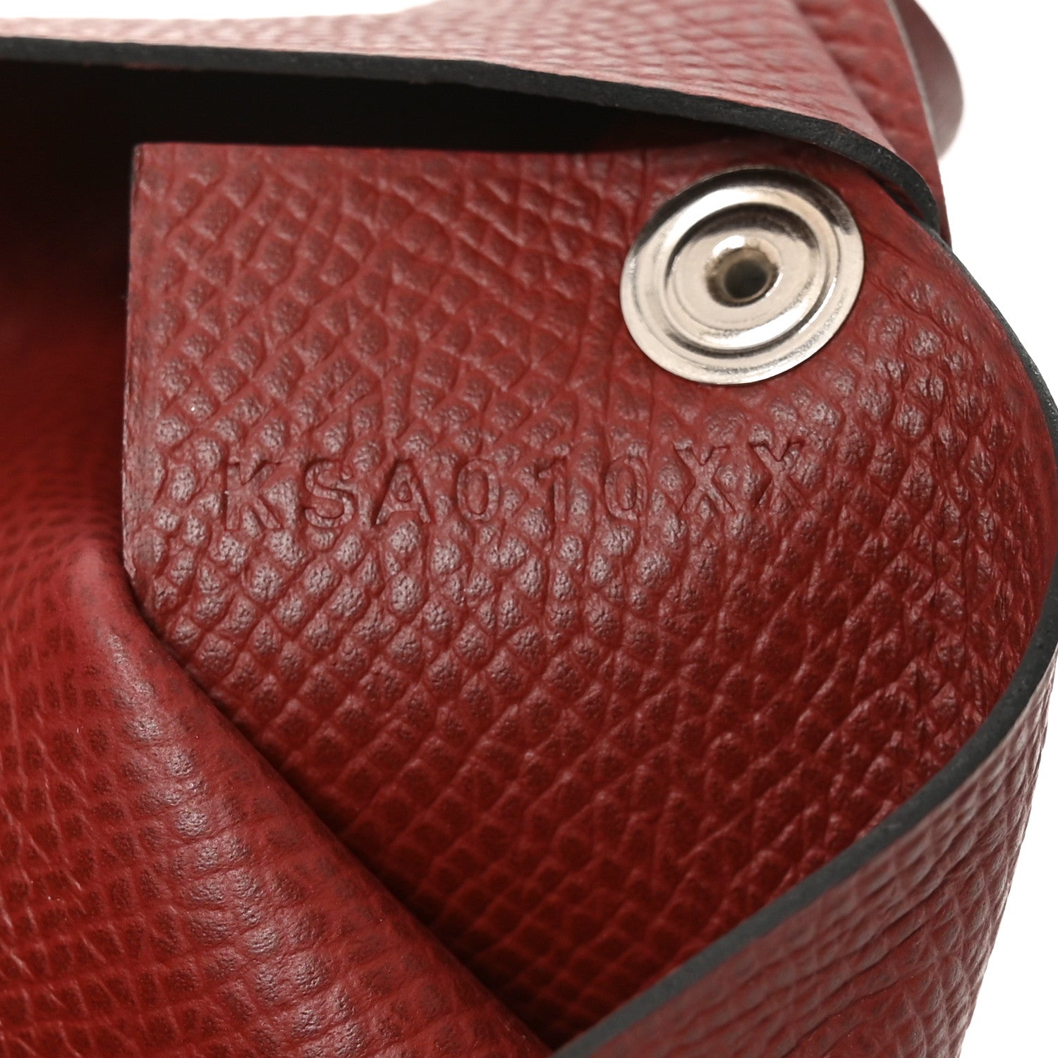 Hermes Epsom Calvi Card Case Rouge H 7 of 7