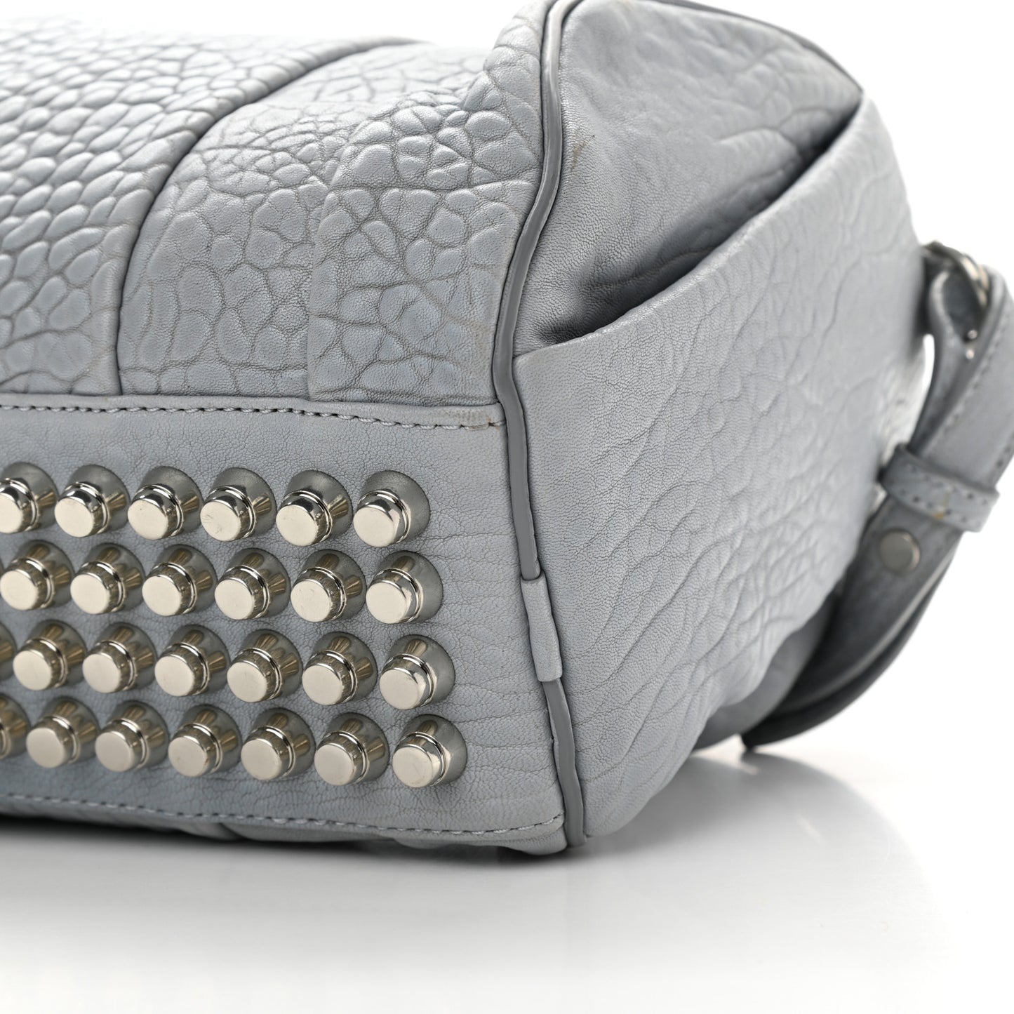 Pebbled Lambskin Rockie Carbon Rodhium Hardware