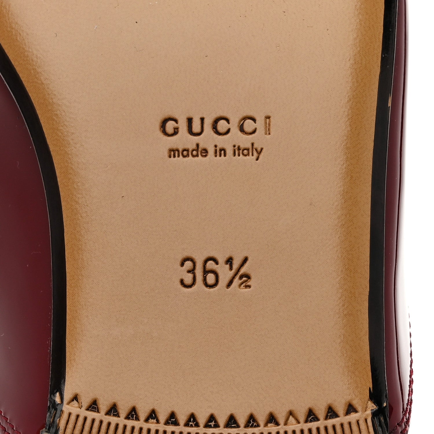 Gucci Patent Womens Princetown Slippers 36.5 Rosso Ancora 9 of 9