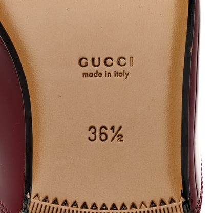 Gucci Patent Womens Princetown Slippers 36.5 Rosso Ancora 9 of 9