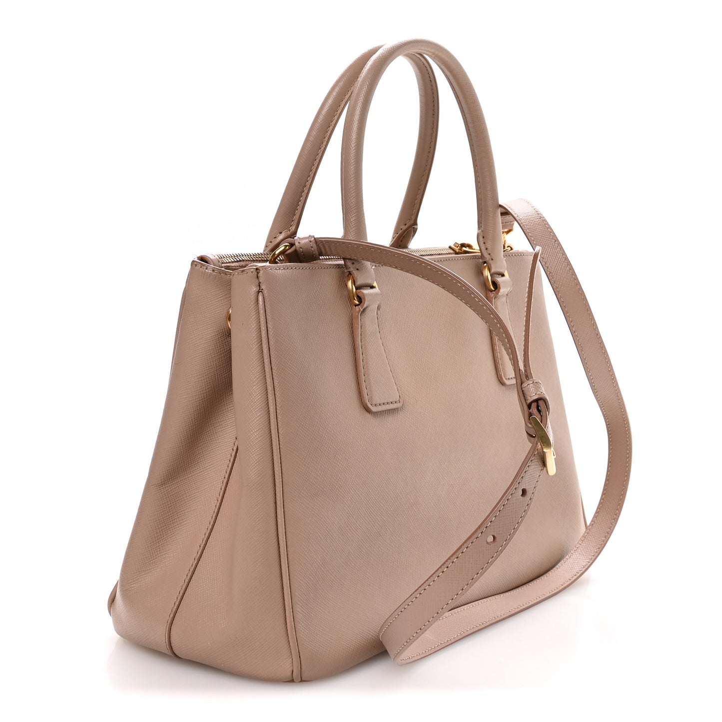 Saffiano Small Galleria Double Zip Tote Cammeo